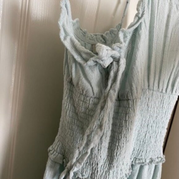 urban outfitters light blue/green cotton summer dress - Picture 5 of 6